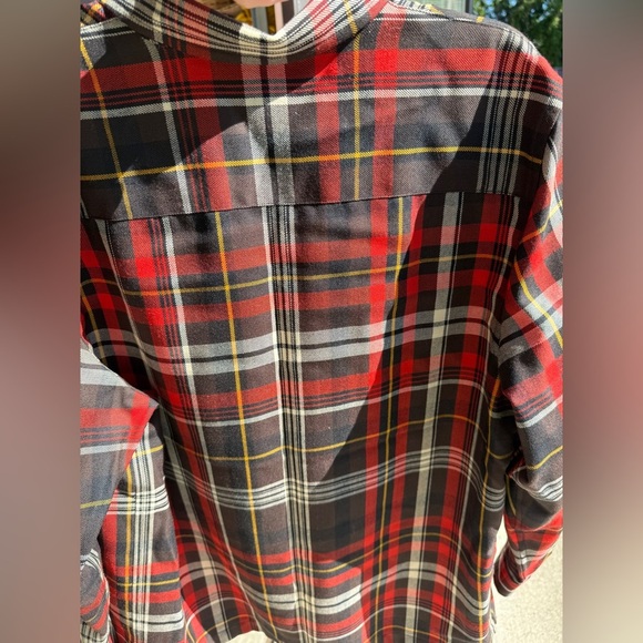 Ralph Lauren Red and Black Casual Button Down Shirt Women’s Sz L - Picture 8 of 16